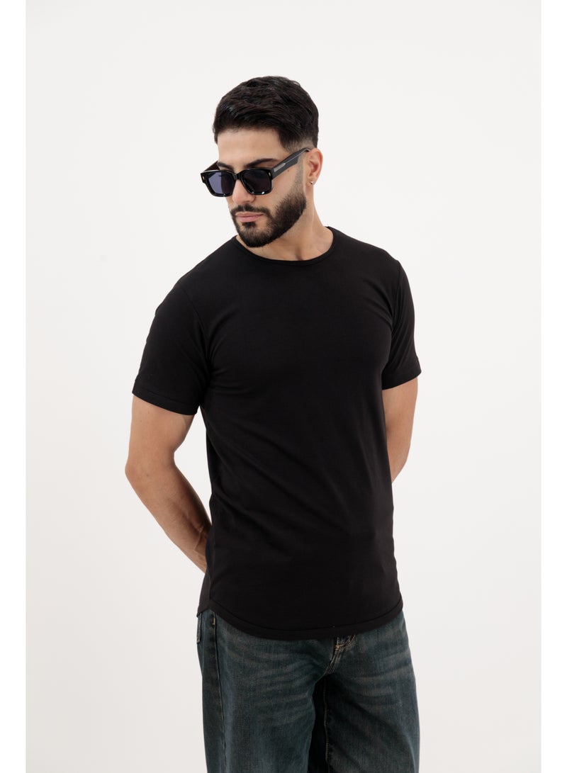 Vasl Hub VaslHub Plain T-Shirts for Men – Cotton Crew Neck Regular Fit – Pack of 3 – Black, White and Rosewood - Image 3