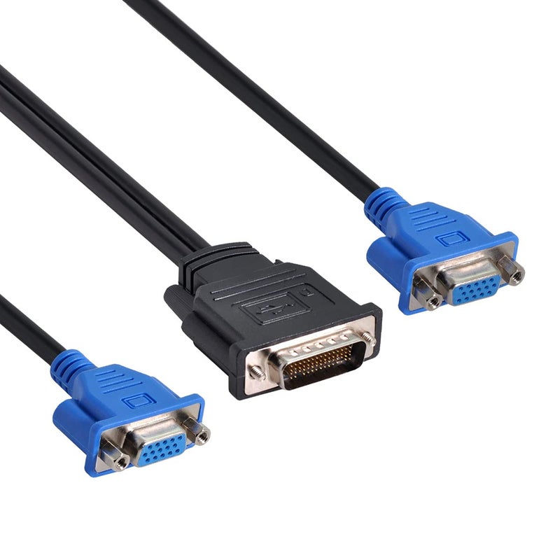 Chenyang كابل تمديد DMS-59Pin 1 إلى 2 VGA RGB 15Pin لمحول الرسوميات للكمبيوتر - Image 5