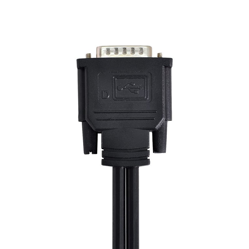 Chenyang كابل تمديد DMS-59Pin 1 إلى 2 VGA RGB 15Pin لمحول الرسوميات للكمبيوتر - Image 4