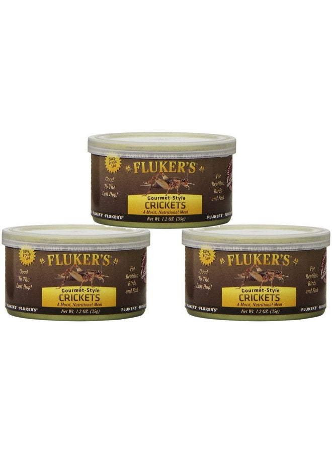 Fluker's Gourmet Canned Crickets 1.2oz (3 Pack) - Image 1