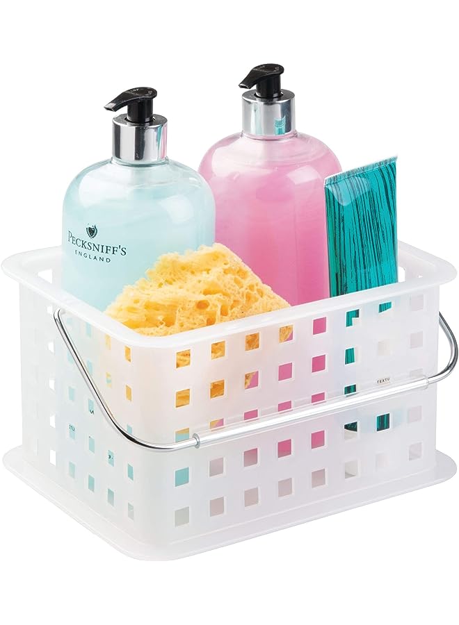 Raxoom Storage Organizer Basket, For Bathroom, Health And Beauty Products - Small, Frost - Image 1