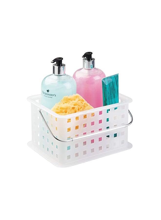 Raxoom Storage Organizer Basket, For Bathroom, Health And Beauty Products - Small, Frost - Image 2