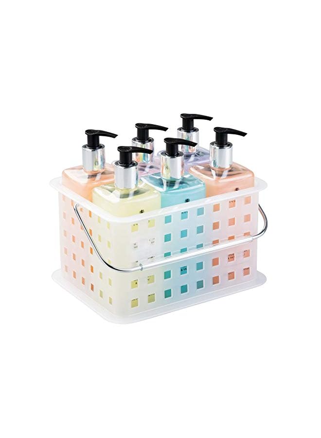 Raxoom Storage Organizer Basket, For Bathroom, Health And Beauty Products - Small, Frost - Image 5