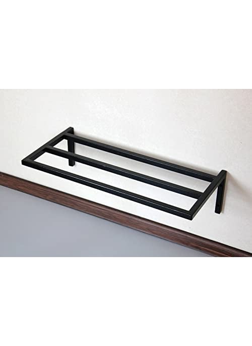 INDIAN DECOR INDIAN DECOR 21406 Metal Shelf For Storing Shoes Loft Shoe Rack Metal Shoe Industrial Metal Metal product For Gift Stand Shoe Rack Metal For Hallway Black LARGE 80cm  - Image 3