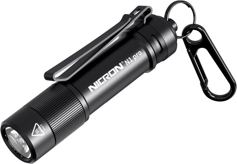 NICRON N1pro EDC Flashlight, 1000 Lumens Rechargeable Flashlights, 6 Modes AA Pocket Flashlight Mini Size with Keychain for Camping, Home, and Emergencies - Image 1
