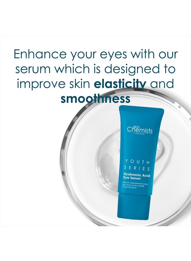 Skin Chemists Hyaluronic Acid 1% Eye Serum | Replumps, Brightens And De-Puffs Eyes | 0.5 Fl Oz - Image 2