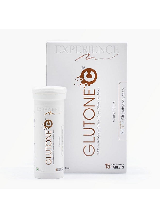 GLUTONE Glutone C Glutathione & Vitamin C Effervescent Tablets| Made with Setria L-Glutathione, Amla extract & Selenium| Even Tone & Glowing Skin| Pack of 15 Tablets - Image 2