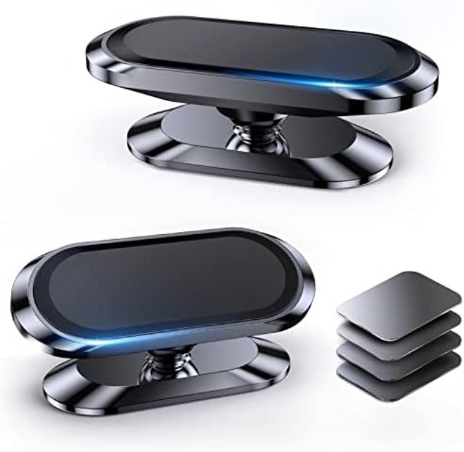 Coolpow 【2-Pack】 Magnetic Phone Holder for Car Dash【Strong Magnet】 Magnetic Car Phone Holder Mount 【4 Plate】 Phone Holders for Your Car Phone Mount for Car Dashboard Cell Phone Car Mount for iPhone Samsung - Image 1