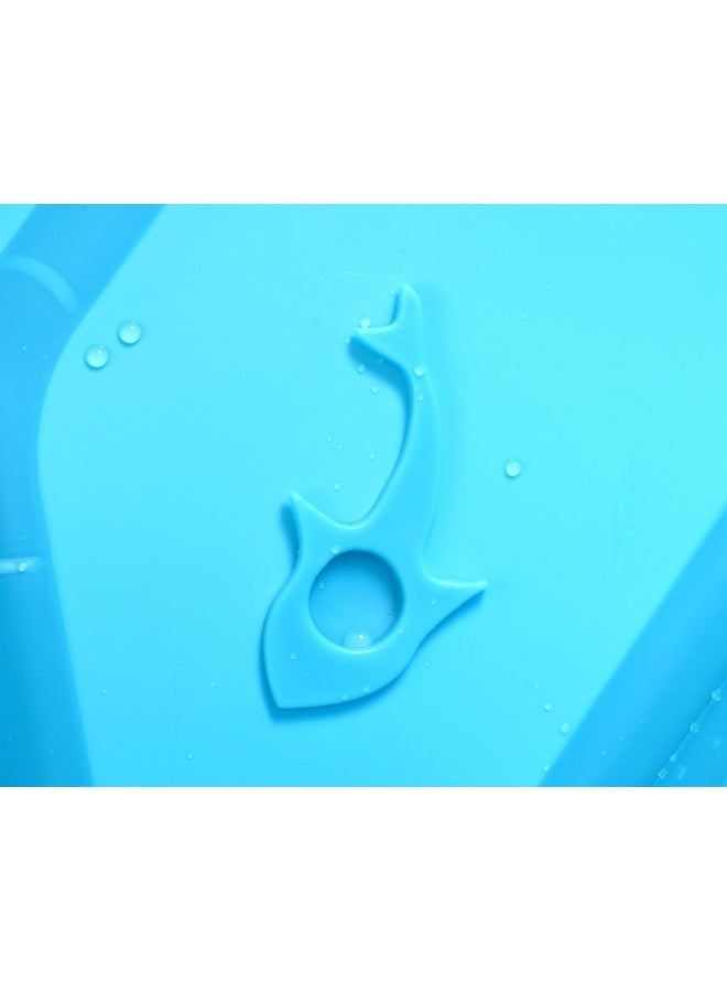 Ganen حوض استحمام قابل للطي من GanEn G بلاستيك للحمام المحمول حوض ثلج أزرق 30 بوصة - Image 3