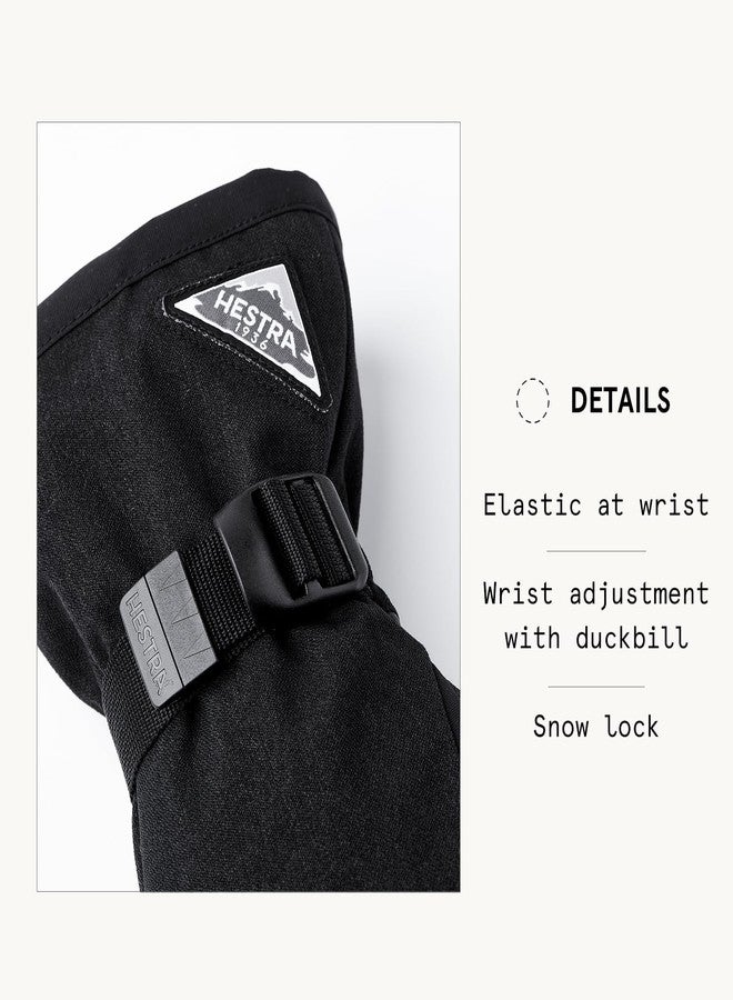 Hestra Unisex Powder Gauntlet Mitt I Leather Mitten for Everyday Winter Wear and Alpine Skiing - Black - 8 - Image 4