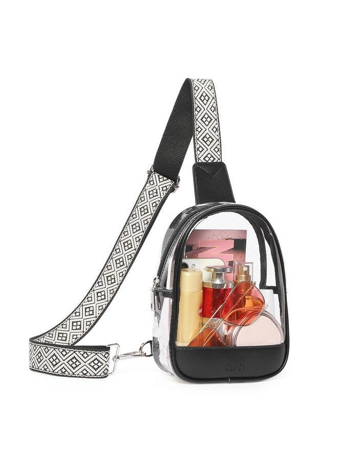 CLUCI Clear Bag for Stadium Events, Clear Bag Purses for women Crossbody Transparent, Crossbody Purses for Concerts Sports - Image 1