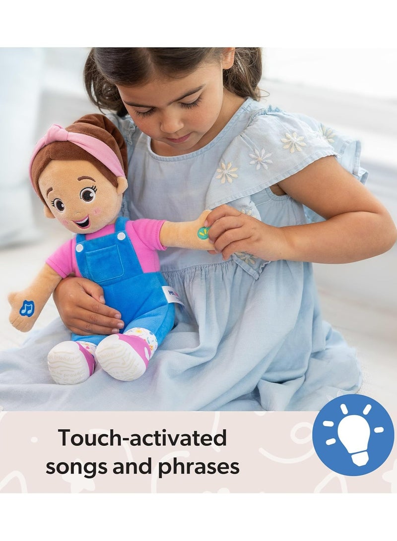 Official Speak  Sing Doll, 16” Tall Interactive Toy with 4 Songs  16+ Phrases, Toddler Toys for Girls  Boys Ages 6 Months to 3+ Years (40.64 cm) - Image 4