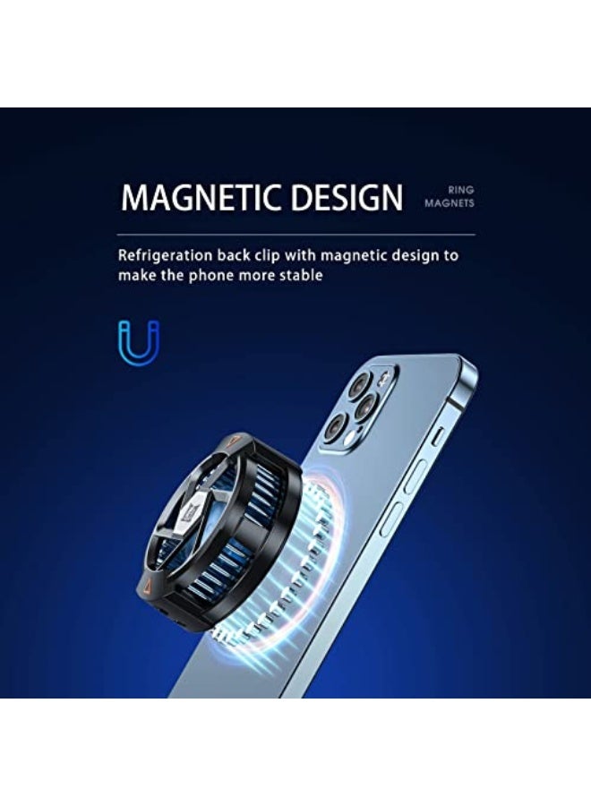 MAKINGTEC Phone Cooler, Semiconductor Cooling Fan Compatible with Magsafe, Portable Noiseless Cooling Game Artifact for PUBG, Live Vlog, for iOS/Android 4-6.7 Inch Phones  - Image 5