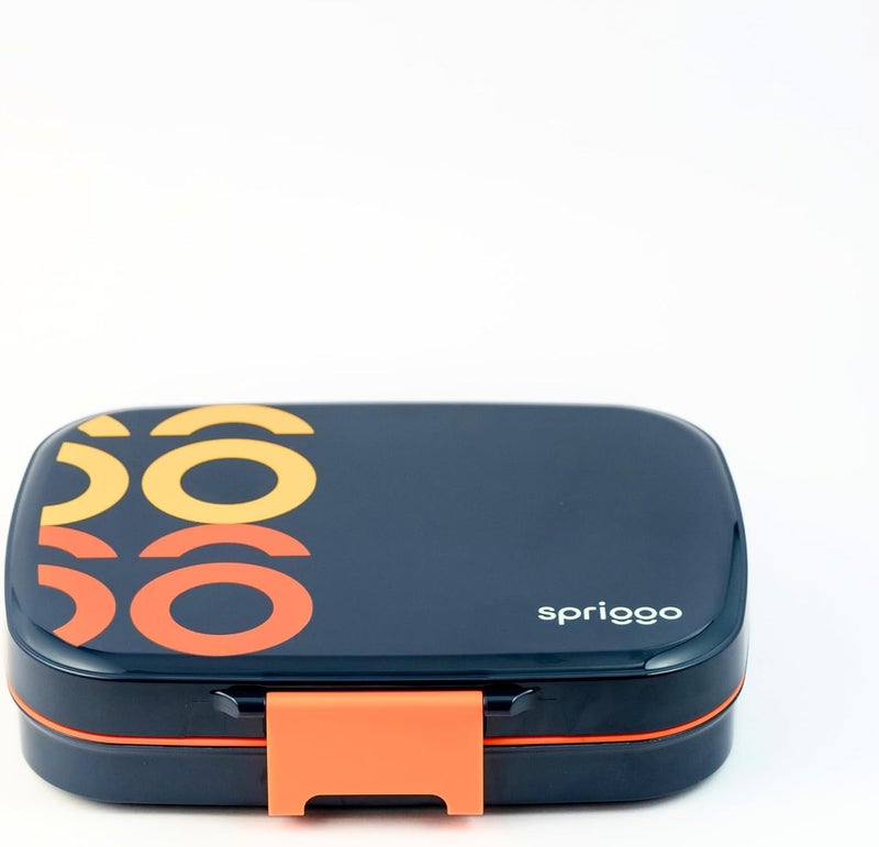 Spriggo Vault Funk Kids Lunch Box, Night Navy - Image 1