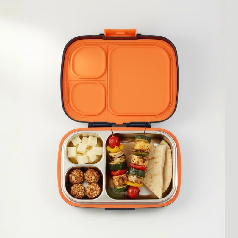 Spriggo Vault Funk Kids Lunch Box, Night Navy - Image 2