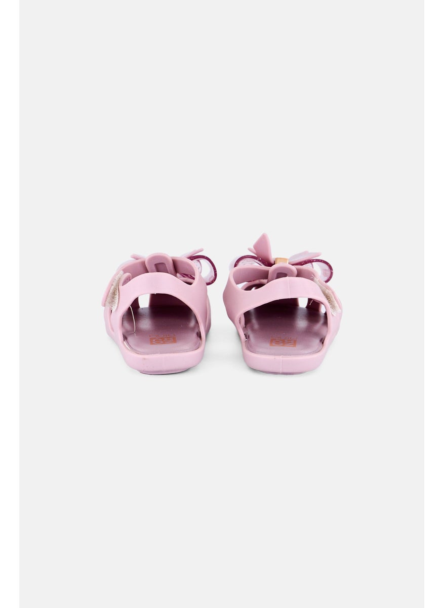 Zaxy Toddlers Girl Butterfly Velcro Sandals, Light Purple  - Image 2