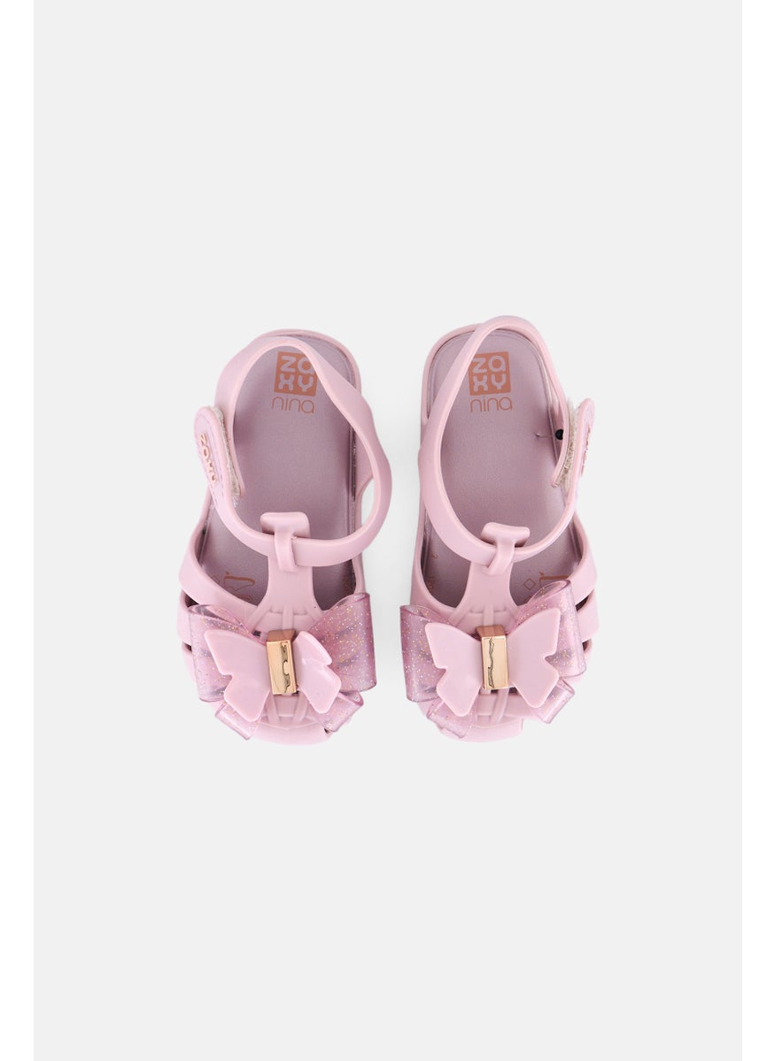 Zaxy Toddlers Girl Butterfly Velcro Sandals, Light Purple  - Image 3