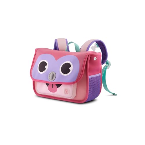 VAYA LYâ€™L-CHAMP School Bags for Girls (2â€“6 Years), Lightweight & Durable Rectangular Shape Backpack for Preschool, Water-Resistant Toddler Bag with Adjustable Straps & Bottle Holder, Pink Love - Image 1