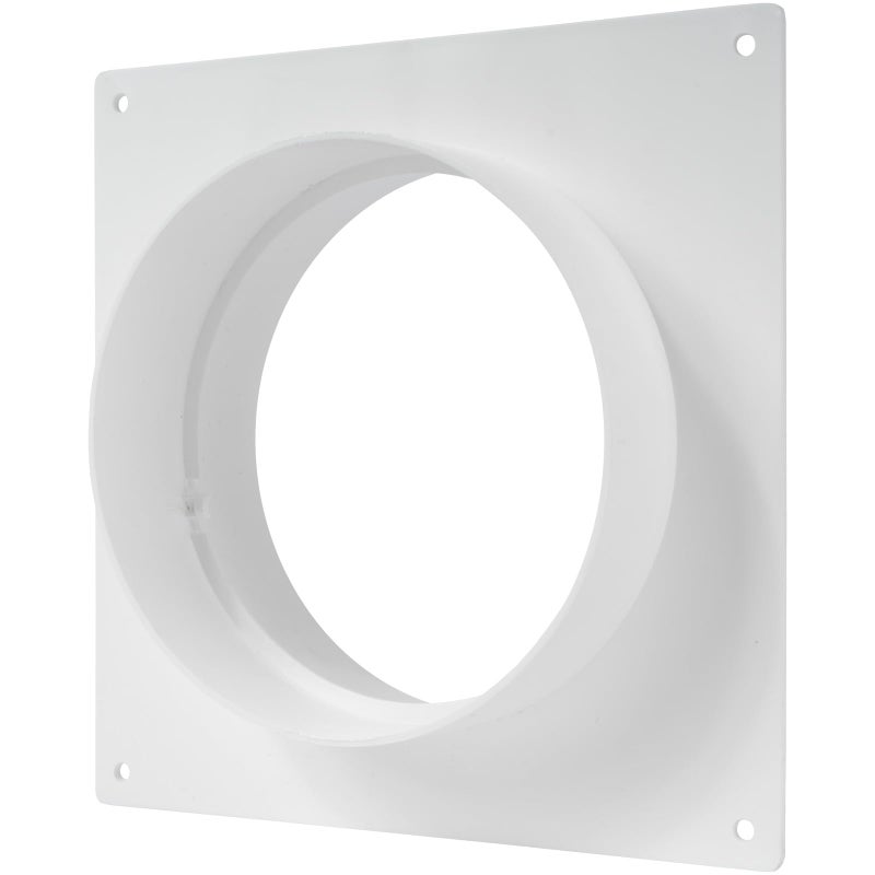Vent Systems 5" inch Air Vent Duct Connector Flange Straight Ventilation Pipe Plastic Ducting Connector Plate For Cooling Heating Ventilation System HVAC 5" inch - Image 1