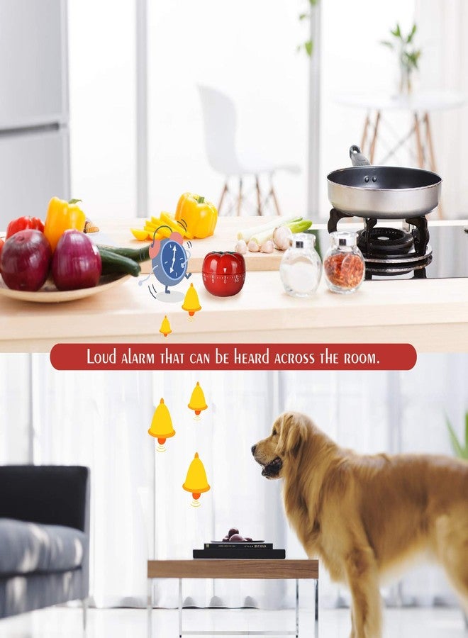 Jayron JR-WG017 Kitchen Cooking Timer Tomato Cartoon Mechanical Countdown Hour Meter for Cooking Homework Baking Learning Body-Building - Image 3