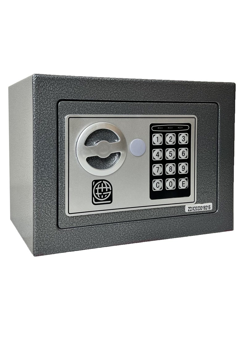 LOTFY GROUP LG Safebox Code 17EF 17*23*17CM  Grey Colour Home Office Safebox  - Image 1