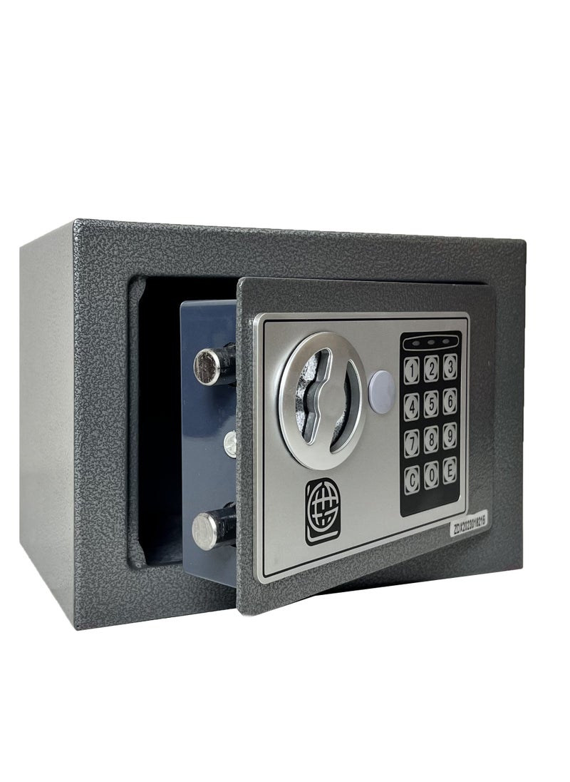 LOTFY GROUP LG Safebox Code 17EF 17*23*17CM  Grey Colour Home Office Safebox  - Image 3