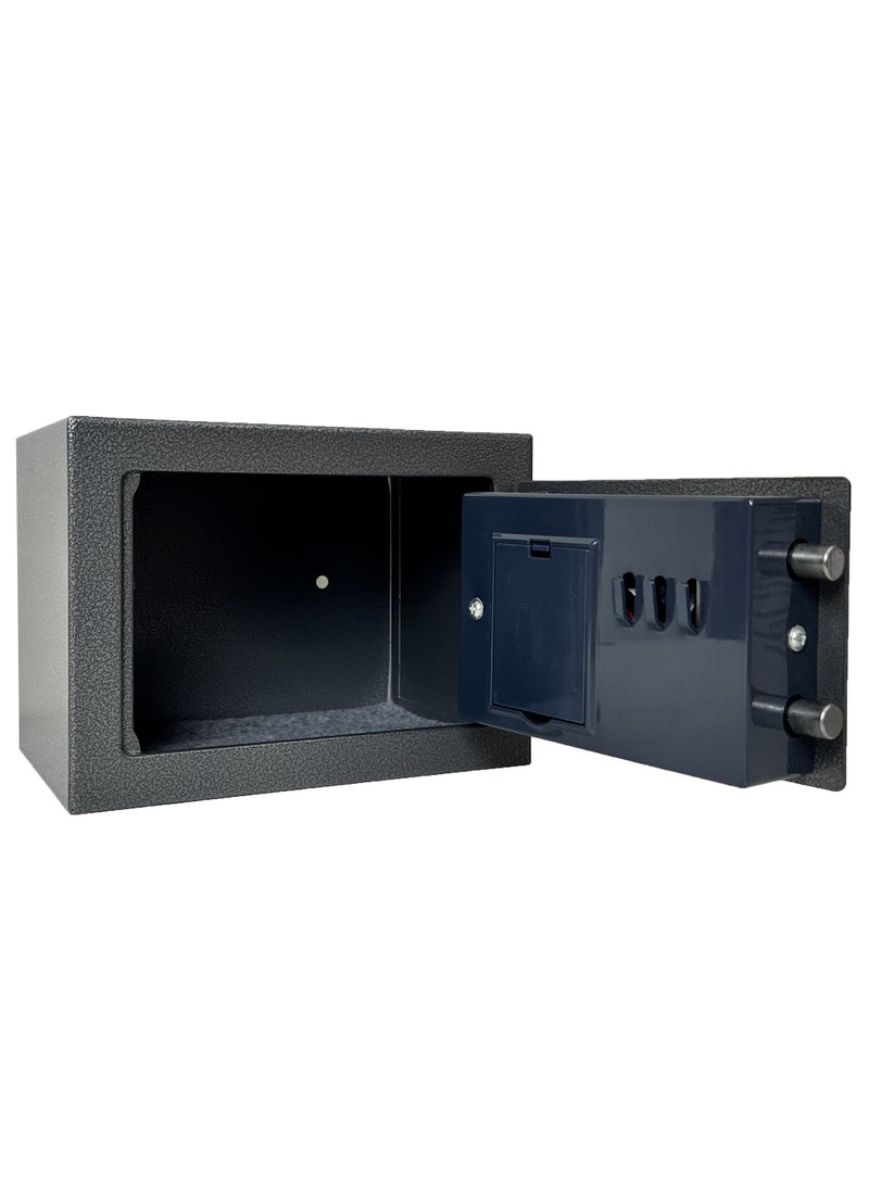 LOTFY GROUP LG Safebox Code 17EF 17*23*17CM  Grey Colour Home Office Safebox  - Image 2