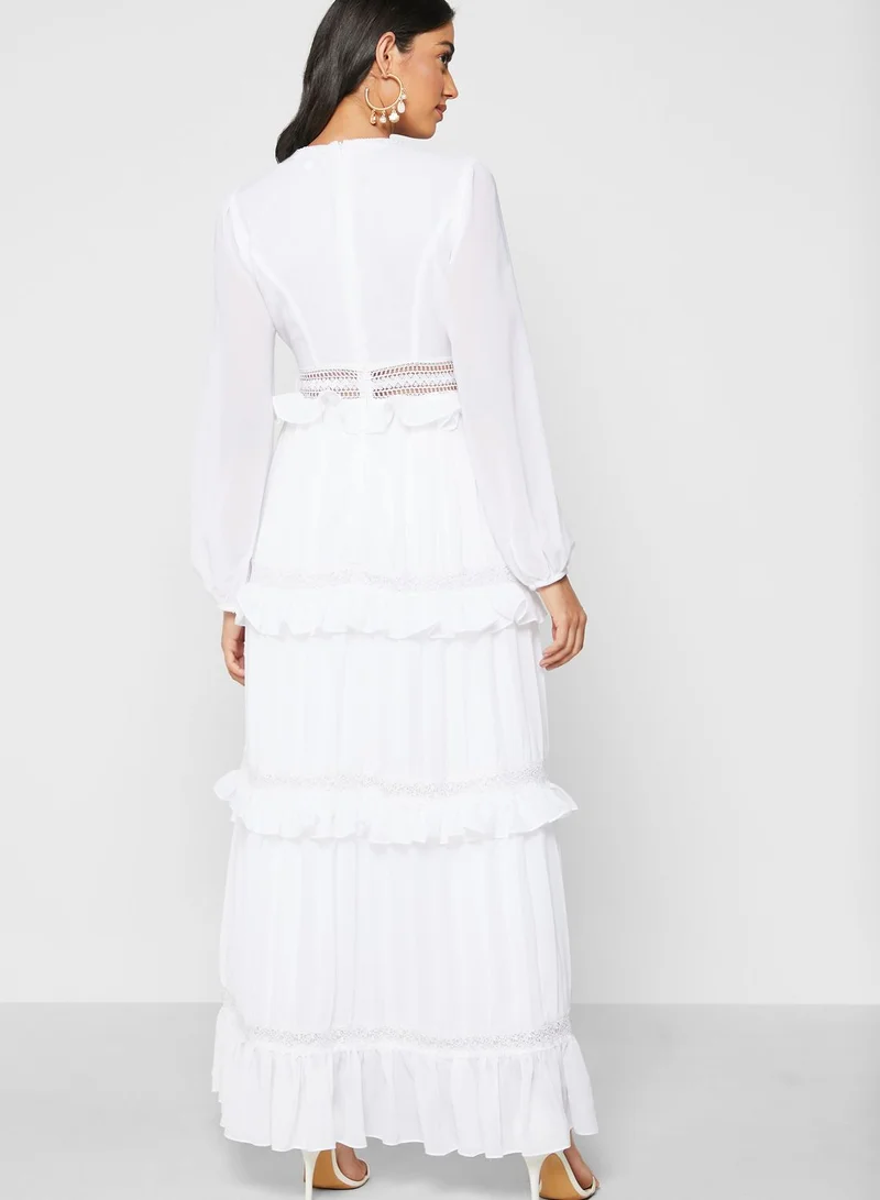 True Decadence Tiered Ruffle Maxi Dress