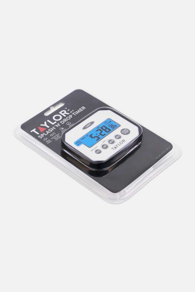 Taylor Pro Splash N Drop Digital Timer With Volume Settings, White - Image 3