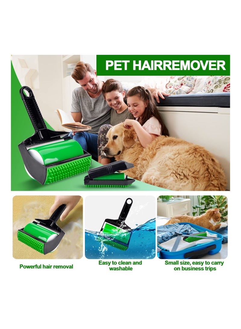 SYOSI Stick It Roller, Silicone Lint Roller Remover Pet Hair Remover Roller Stick It Hair Remover Reusable Washable Hair Cleaner Clothes and Carseats Hair Cleaner for Clothes, Pet Hairs, Carseats (Green) - Image 5