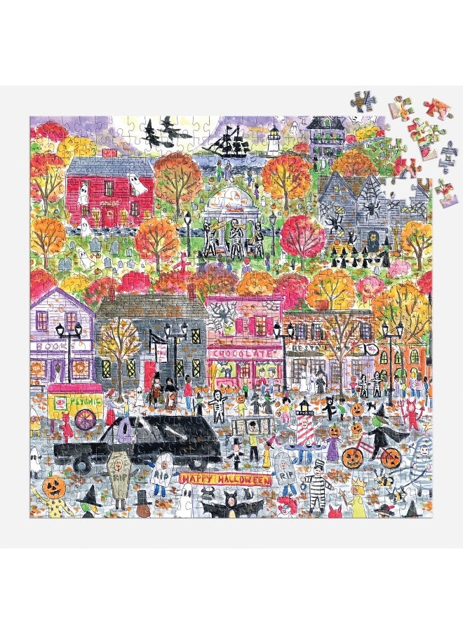 Galison Galison Michael Storrings Halloween Parade 500 Piece Puzzle  - Image 1