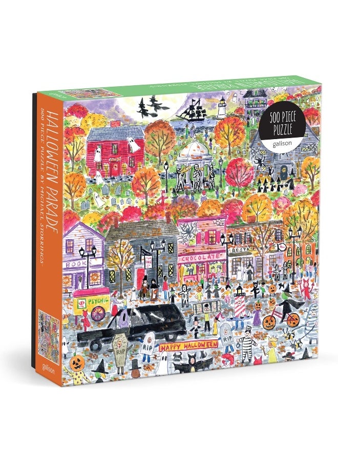 Galison Galison Michael Storrings Halloween Parade 500 Piece Puzzle  - Image 5