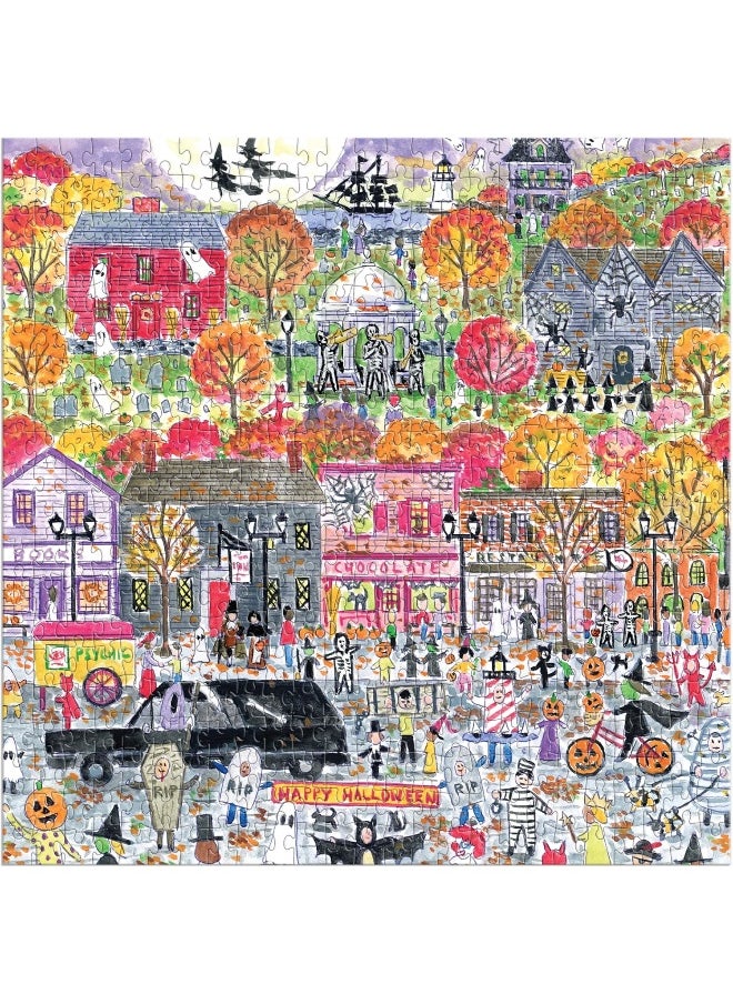 Galison Galison Michael Storrings Halloween Parade 500 Piece Puzzle  - Image 3