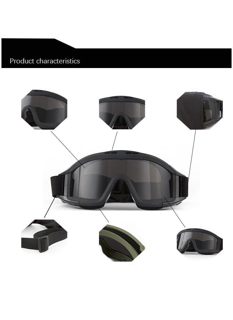 Bukela Anti-Impact Safety Goggles with HD Thickened PC Lens – Ventilated Frame for Anti-Fog & Breathability | Soft Sponge Padding for Comfort | Adjustable Strap Fits All Head Sizes | Windproof & Dustproof Protective Eyewear  - Image 2