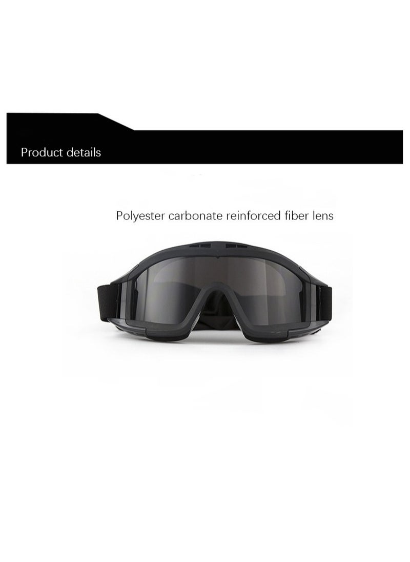 Bukela Anti-Impact Safety Goggles with HD Thickened PC Lens – Ventilated Frame for Anti-Fog & Breathability | Soft Sponge Padding for Comfort | Adjustable Strap Fits All Head Sizes | Windproof & Dustproof Protective Eyewear  - Image 3
