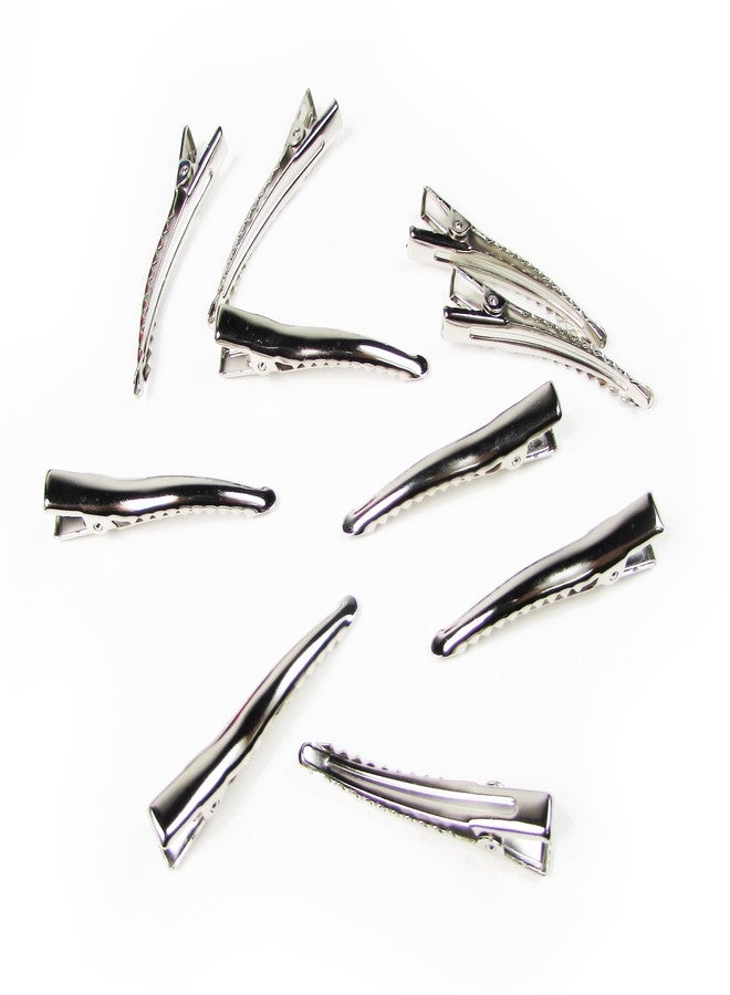 DIY Hair Clips Kit, Alligator Clips, French Barrette Clips, Snap clips (100pc 1.75"(45mm) Skinny Single Prong Alligator Hair Clips W/Teeth)
