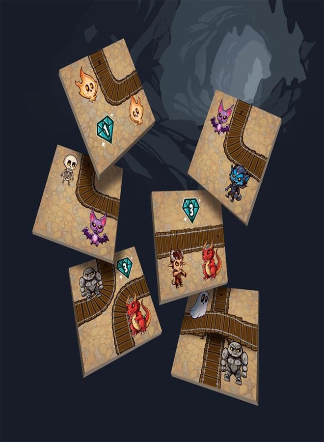 Lookout Asmodee Ghosts Galore Board Game - Build a Spooky Ghosthouse and Haunted Mine for Monsters in A Tile-Laying and Route-Building Strategy Game for Kids & Adults, Ages 10+, 2-5 Players, 20 Min Playtime - Image 3
