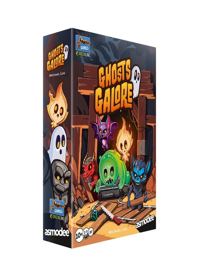 Lookout Asmodee Ghosts Galore Board Game - Build a Spooky Ghosthouse and Haunted Mine for Monsters in A Tile-Laying and Route-Building Strategy Game for Kids & Adults, Ages 10+, 2-5 Players, 20 Min Playtime - Image 1