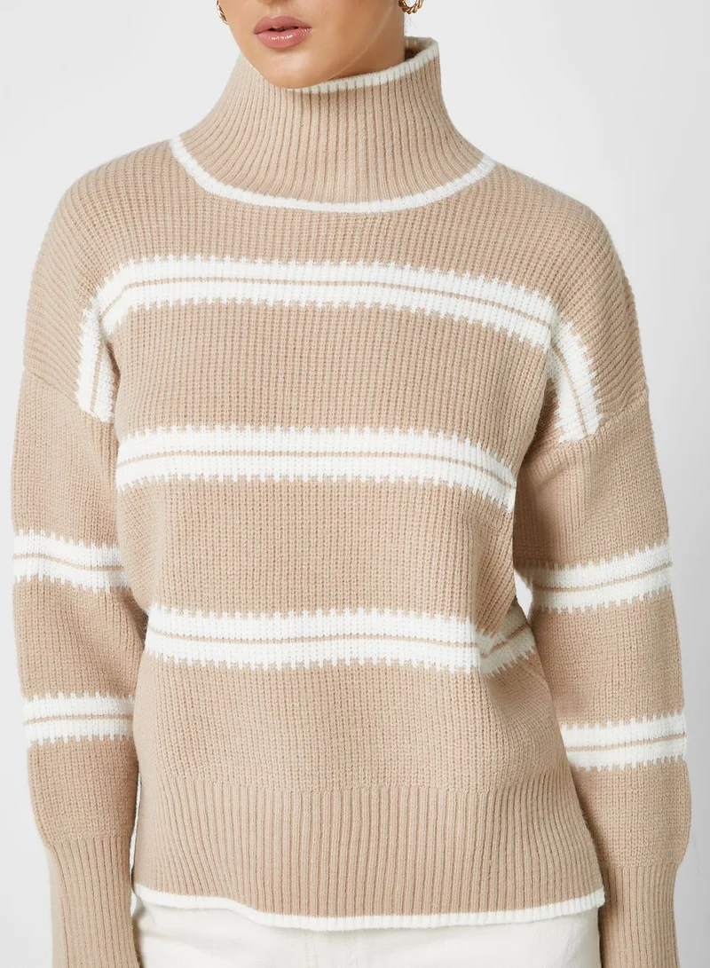 ELLA Stripe Intarsia Sweater
