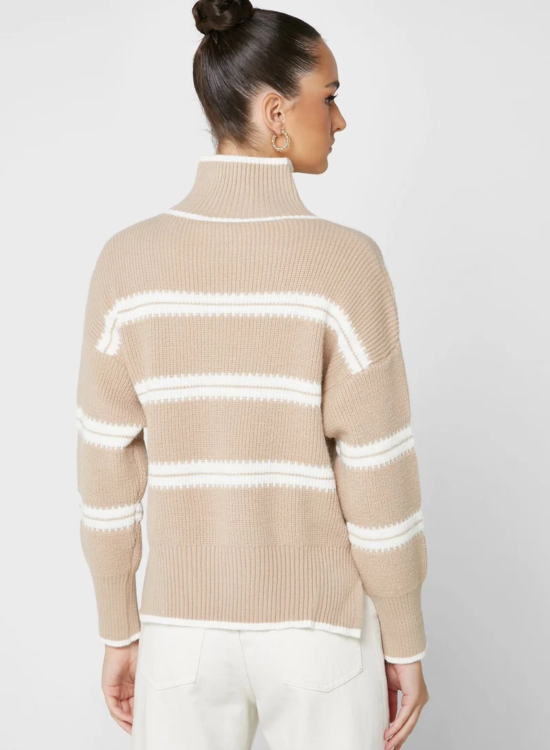 ELLA Stripe Intarsia Sweater