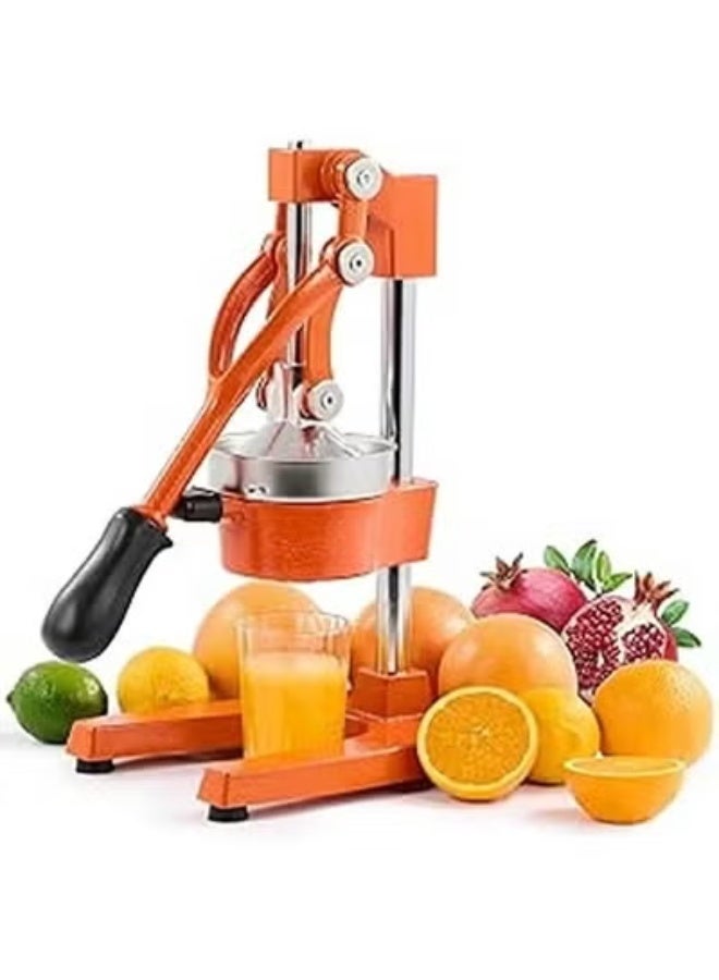 جاجيك Commercial Grade Citrus Juicer | Professional Hand Press Fruit Juicer for Orange, Lemon, Lime & Pomegranate | Heavy-Duty Cast Iron & Stainless Steel Manual Juice Extractor – Multicolor - Image 3