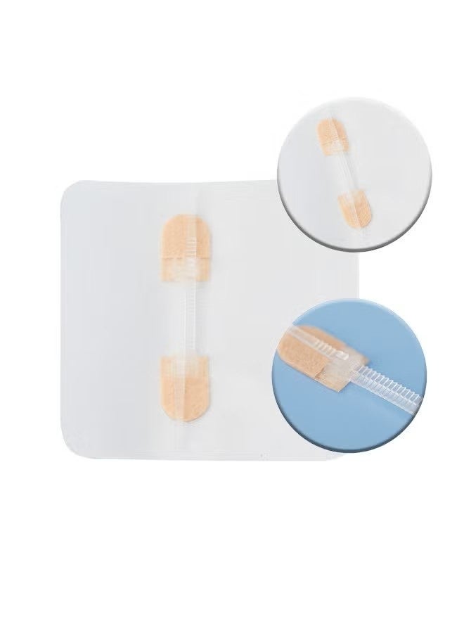 3 Pcs Zip Stitch Wound Closure Device Emergency Zipstitch Laceration Kit Bandages with sterile Strips Painless Laceration Repair Without Stitches Wound Care First Aid - Image 2