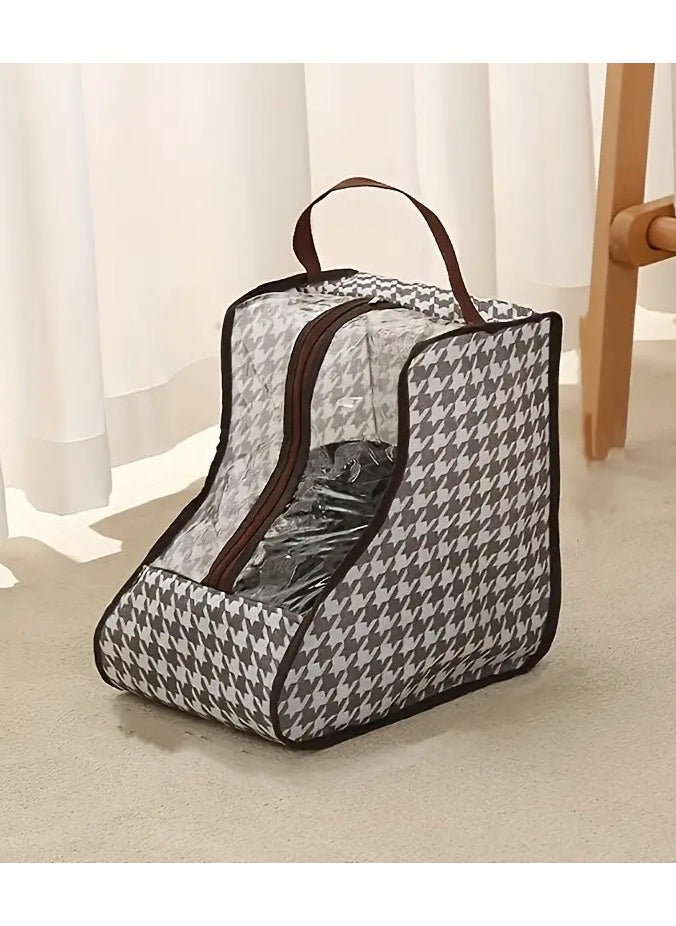 Rozino 2 PCS Houndstooth Non-Woven Multifunctional Dustproof Shoe Storage Bag  - Image 1