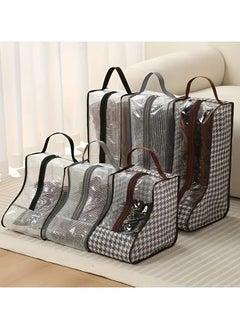 Rozino 2 PCS Houndstooth Non-Woven Multifunctional Dustproof Shoe Storage Bag  - Image 3