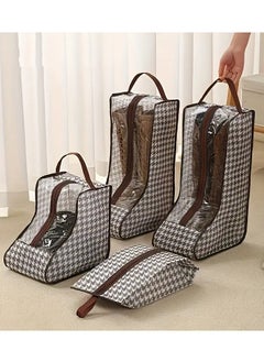 Rozino 2 PCS Houndstooth Non-Woven Multifunctional Dustproof Shoe Storage Bag  - Image 5