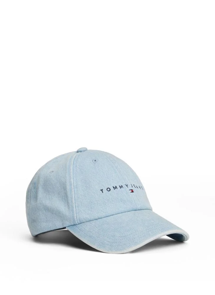 تومي جينز Linera denim curved peak Cap