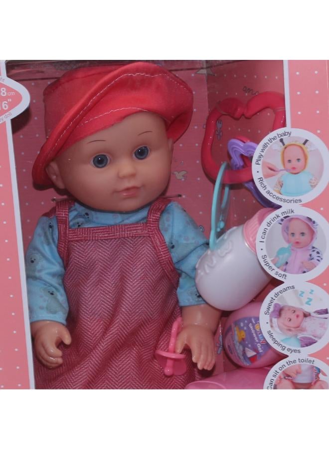 OKO Baby Sweet Love Doll Play Set with Bed & Accessories - Image 3