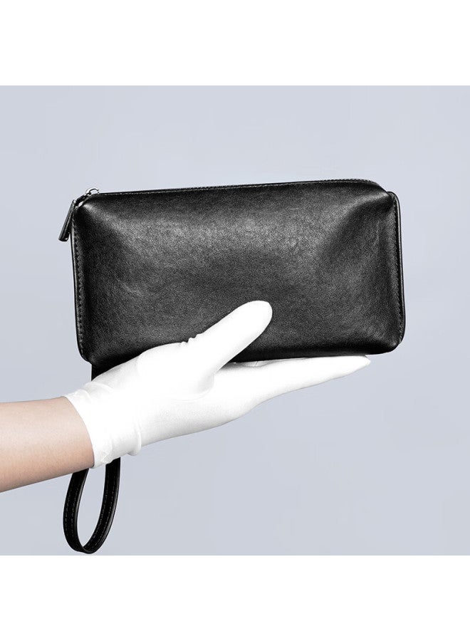 Cow Men's Fashion Genuine Leather Large Capacity First Layer Cowhide Envelope Clutch Bag Casual Handheld Bag C-9888 - Image 1