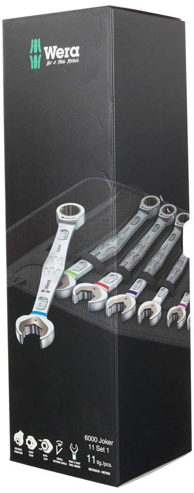 Wera ويرا 05020013001 6000 جوكر ، مجموعة واحدة من مفاتيح الربط المتغيرة ، 11 قطعة - Image 3