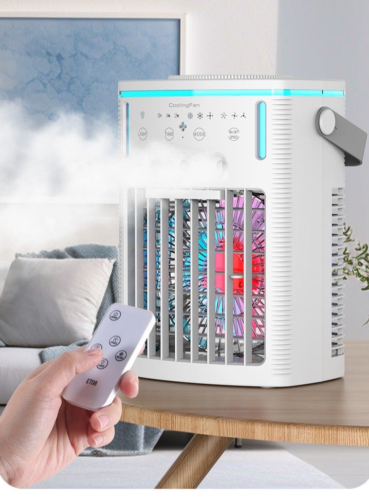 ميسا مبرد ومرطب هواء محمول يعمل عبر USB بسعة 1000 مل مع جهاز تحكم عن بُعد، 3 سرعات ومؤقت للاستخدام المنزلي أو المكتبي - Image 2